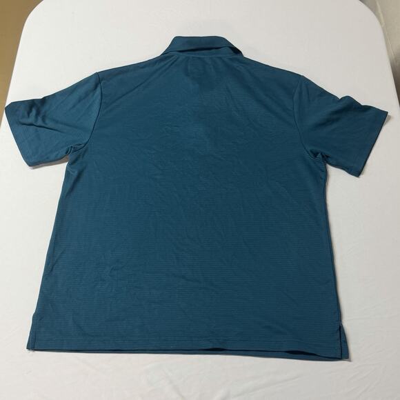 PGA TOUR Men’s Airflux Golf Polo Shirt Cyan Size Large 100% Polyester - Picture 2 of 9
